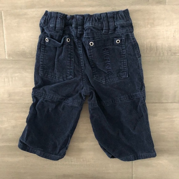 TOMMY Hilfiger blue corduroy pants size 6 - 12M - Picture 3 of 5